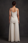Effortlessly Beautyful Off White Georgette Readymade Suit And sharara With Georgette  Dupatta