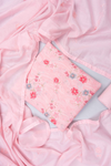 Pink Cotton Unstitched Salwar Suit With Cotton Dupatta