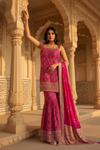 Timeless Elegance Rani Dola Readymade Sharara Set With Georgette Dupatta