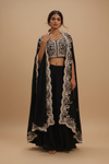 Bottle Green Dola Readymade and Sharara Set With Shrug