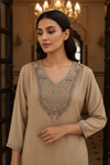 Peach Organza Readymade Sharara Set With Organza Dupatta