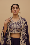 Wine Dola Readymade and Sharara Set With Shrug