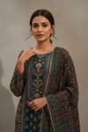 Mint Green Crepe Readymade Sharara Set With Crepe Dupatta