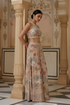 Tussar Crepe Readymade Sharara Set With Organza Dupatta
