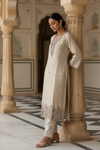 Tussar Tissue Readymade Suit & Palazzo Pant With Tissue Dupatta