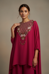 Rani Crepe Readymade Suit with Sharara set