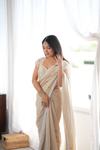 Tussar Organza Embroidered Saree With Readymade Blouse (Ft. Arti Chauhan)