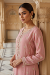 Gajari Shimmer Readymade Suit & Palazzo Pant With Chinon Dupatta