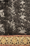 Tussar Black Sequence Lace Embroidered Saree With Unstitched Blouse