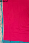 Rani Banarasi Silk Saree With Unstitched Blouse