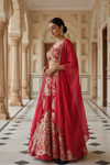 Rani Georgette Readymade Sharara Set With Shrug
