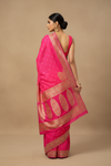 Timeless Elegance Rani Crepe Silk Saree With Unstitched Blouse