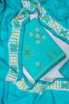 Tea Green Cotton Unstitched Salwar Suit With Cotton Dupatta