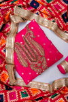 Rani Dola Unstitched Salwar Suit With Dola Dupatta