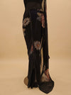 Black Georgette Saree With Unstitched Blouse