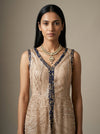 Tussar Banarasi Silk Readymade Sharara Set With Net Dupatta