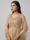 Tussar Georgette Readymade Sharara Set With Net Dupatta