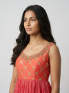 Rani Georgette Readymade Sharara Set With Net Dupatta