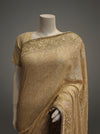 Tussar Georgette Embroidered Saree With Unstitched Blouse