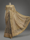 Tussar Georgette Embroidered Saree With Unstitched Blouse