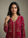 Rani Velvet Readymade Suit Set With Plazzo
