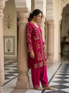 Rani Velvet Readymade Suit Set With Plazzo