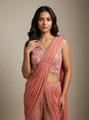 Gajari Georgette Readymade Sharara Set With Georgette Dupatta