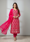 Timeless Elegance Rani Unstitched Cotton Salwar Kameez With Cotton Dupatta
