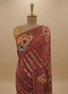 Gajari Georgette Saree With Unstitched Blouse