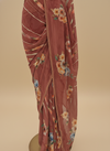 Gajari Georgette Saree With Unstitched Blouse