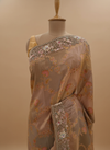 Tissue Tussar Saree With Unstitched Blouse