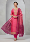 Glow Different In Gajari Cotton Unstitched Salwar Kameez With Cotton Dupatta