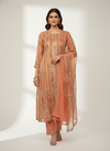 Glow Different Gajari Georgette Unstitched Salwar Kameez With Chiffon Dupatta