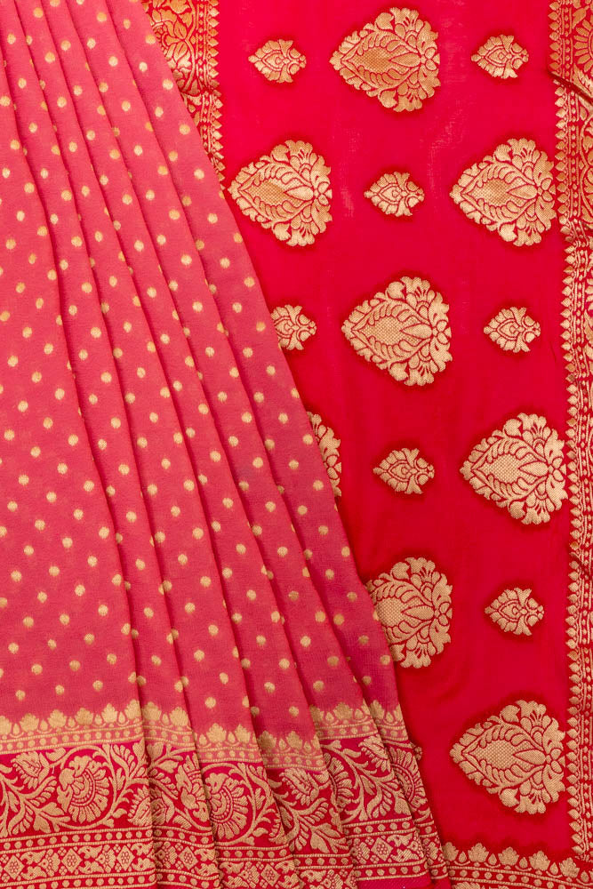 Khaddi Banarasi Woven Zari Saree