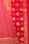 Khaddi Banarasi Woven Zari Saree