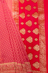 Khaddi Banarasi Woven Zari Saree