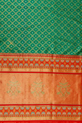 Banarasi Woven Zari Saree With Swarovski Work