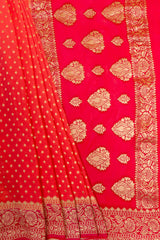 Khaddi Banarasi Woven Zari Saree