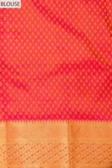 South Indian Handloom Saree With Woven Zari