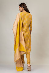 Cotton Kurti And Pant With Cotton Dupatta