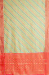 Panna Sarees-Organza Banarasi Woven Zari Saree