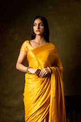 South India Silk Saree With Woven Zari