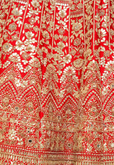Fine Raw Silk Lehenga Set With Net Dupatta