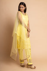 Organza Readymade Suit With Net Dupatta